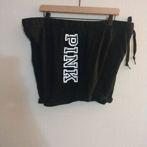 PINK cuffed sweat shorts XXL
